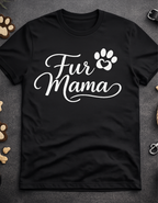 Fur Mama T-Shirt — Cute Paw Print Graphic Tee for Dog & Cat Lovers