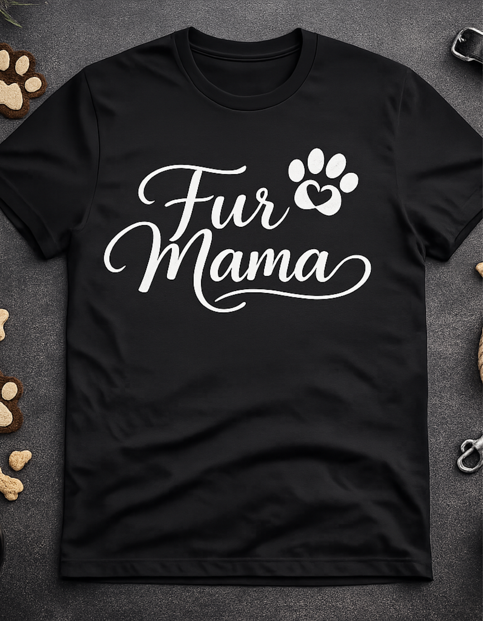 Fur Mama T-Shirt — Cute Paw Print Graphic Tee for Dog & Cat Lovers