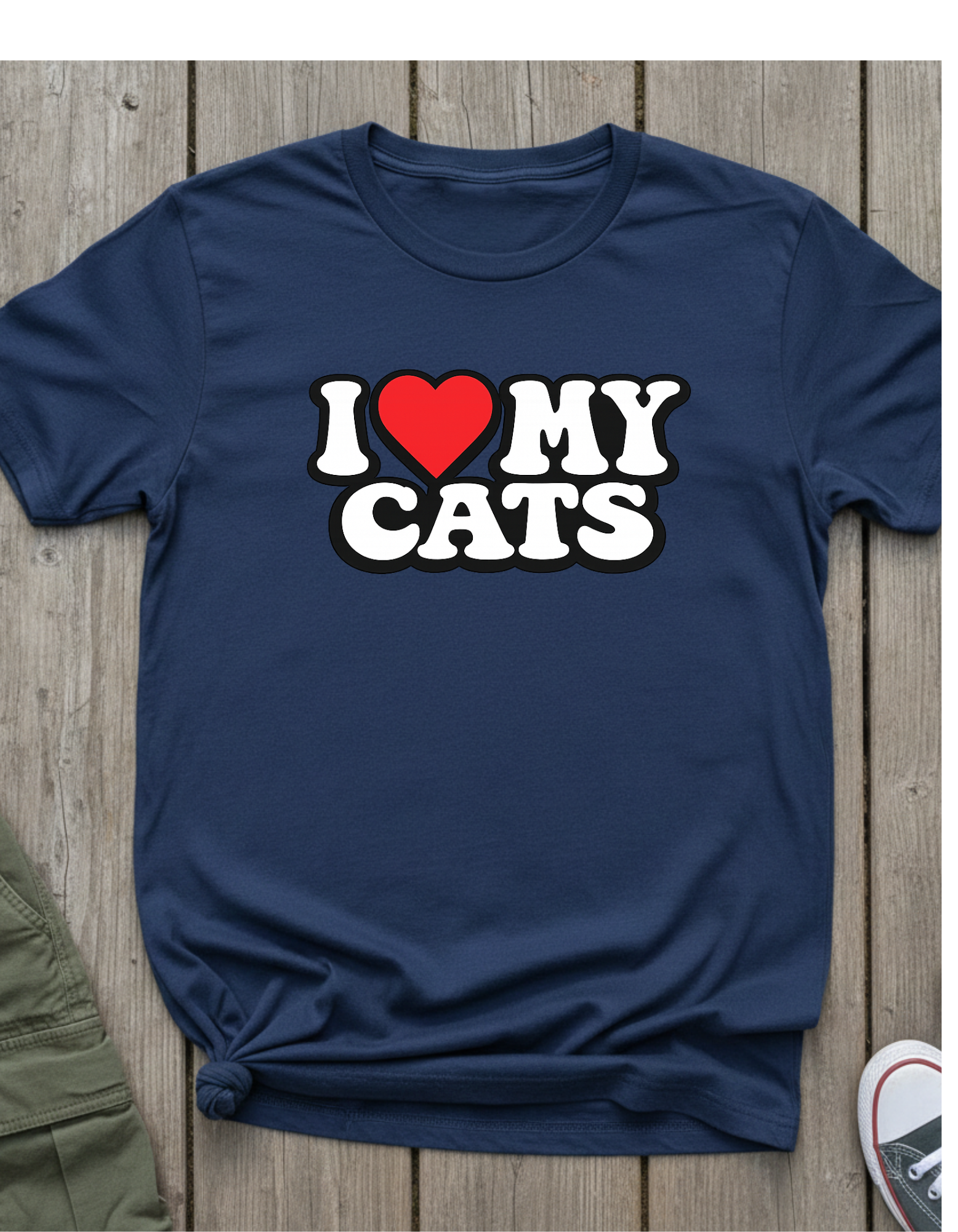I  My Cats T-Shirt — Cute Retro Cat Lover Tee