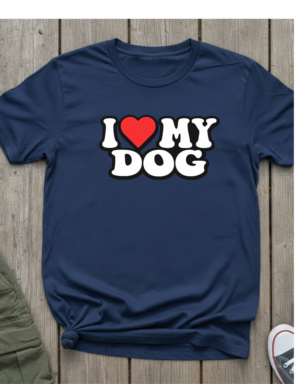 I  My Dog T-Shirt — Cute Retro Love Dog Tee for Pet Owners