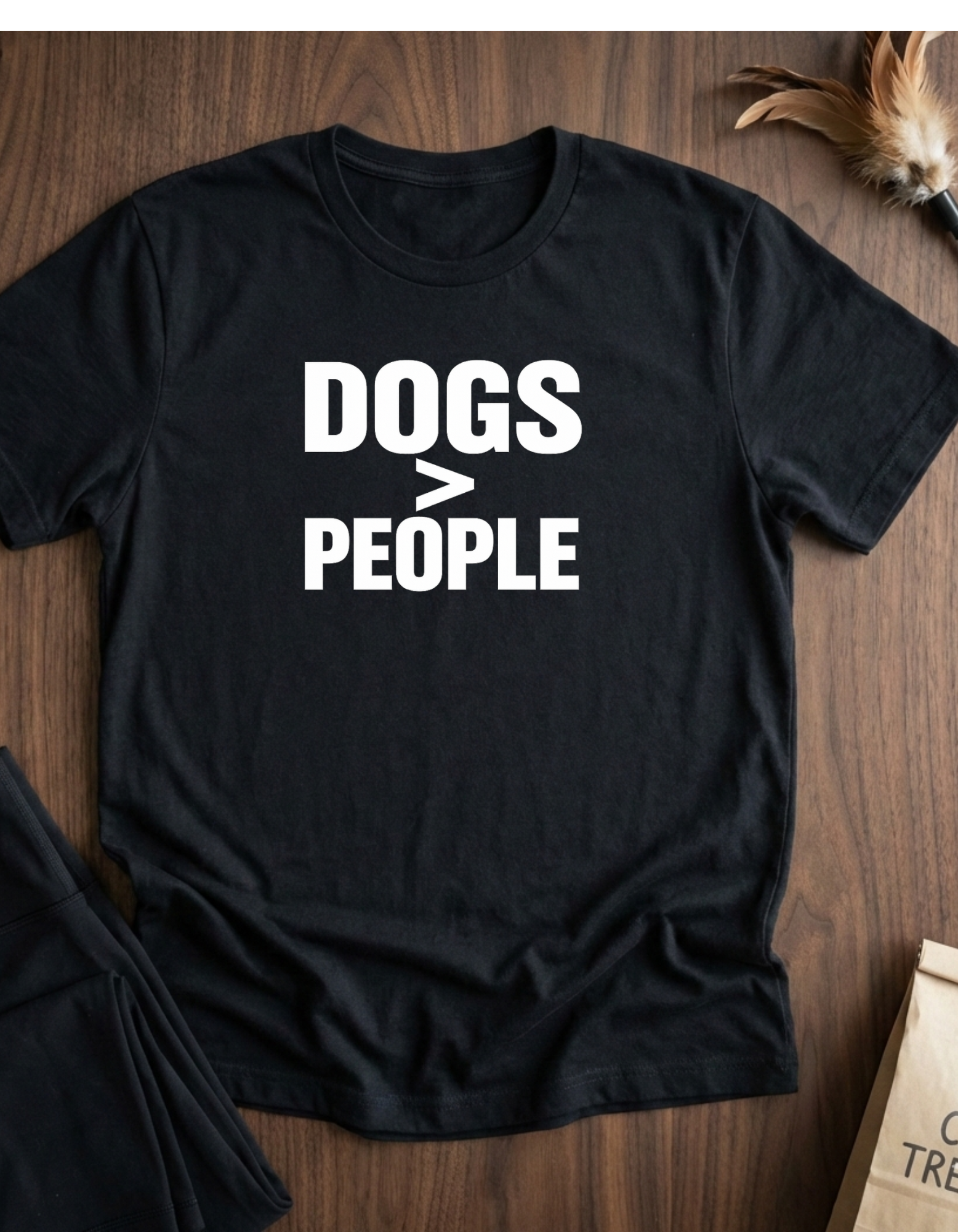 Dogs > People T-Shirt — Funny Dog Lover Tee