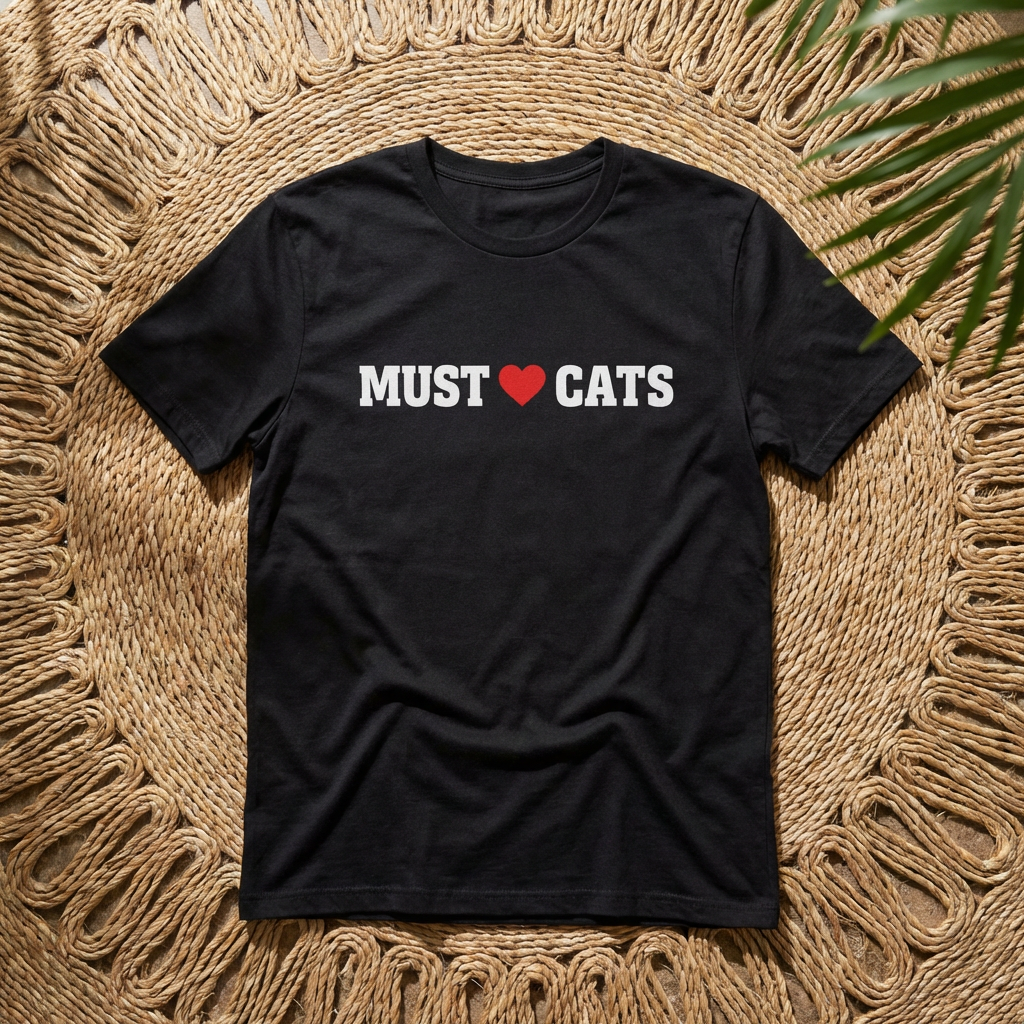 Must  love Cats T-Shirt — Funny Cat Lover Tee