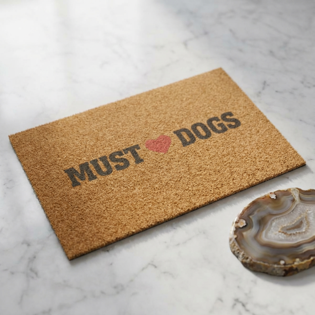 Doormat — "Must  Love Dogs" Outdoor Welcome Mat for Dog Lovers