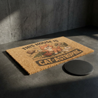 Doormat — "This House Is Cat-Astrophic" Funny Cat Welcome Mat