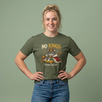 No Kings Except My Cat T-Shirt — Funny Cat Royalty Tee for Cat Lovers