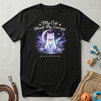 My Cat Heals My Energy T-Shirt — Spiritual Cat Lover Tee