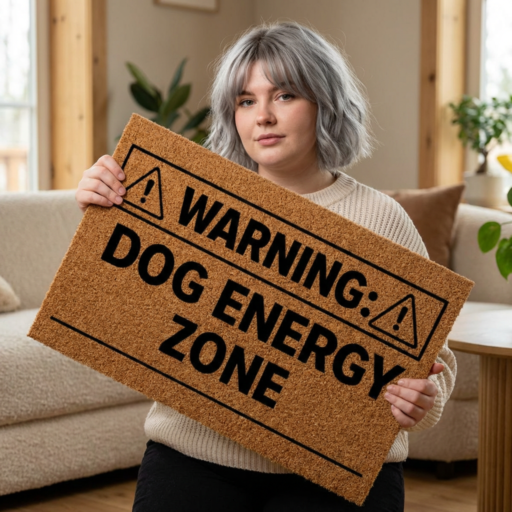 Warning: Dog Energy Zone Doormat