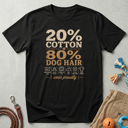 Dog Mom T-Shirt — 20% Cotton 80% Dog Hair Graphic Tee