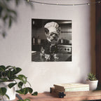 Digital download Chef Dog Poster — Matte Vertical Kitchen Wall Art (Yorkshire Terrier in Chef Hat)