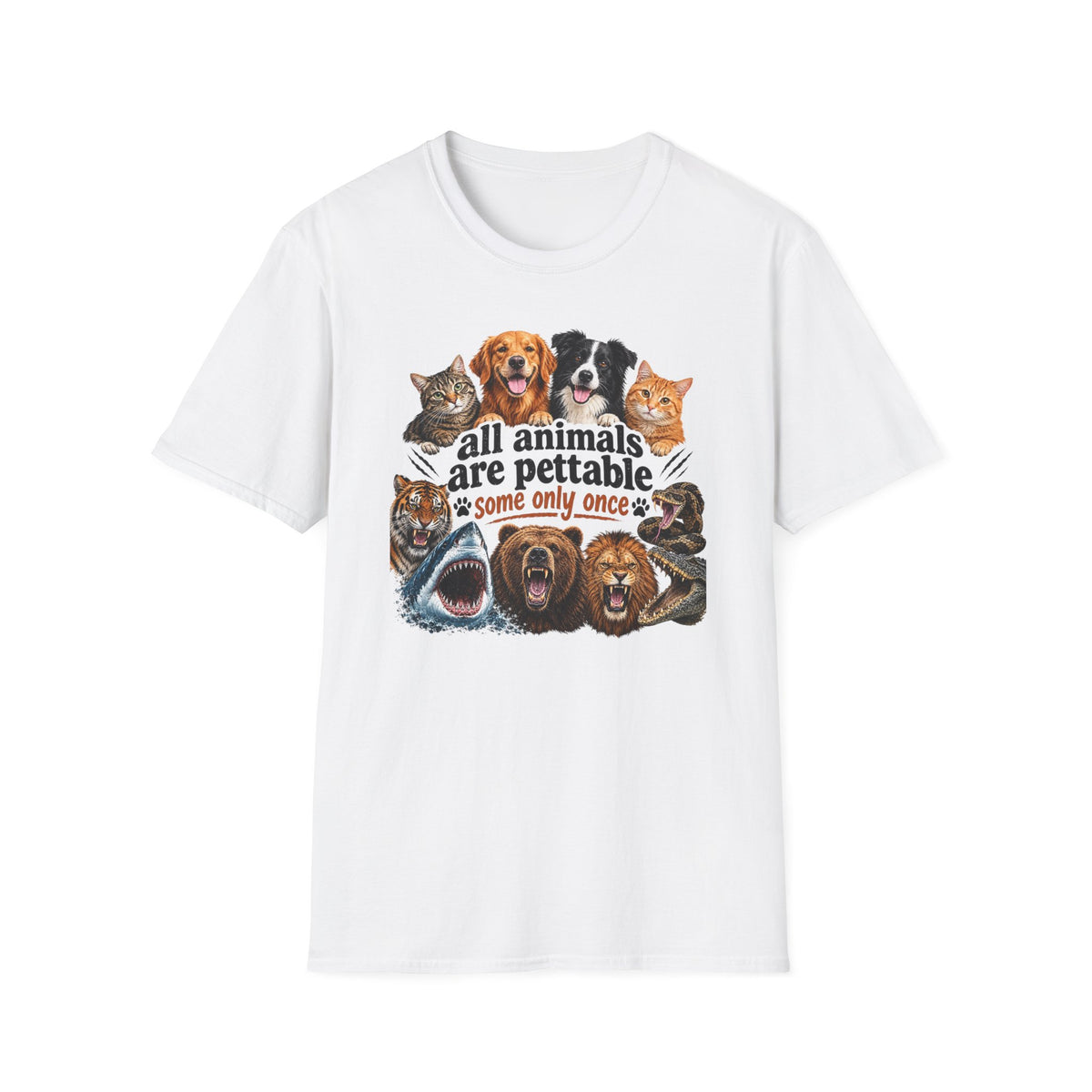 All Animals Are Pettable T-Shirt – Funny Animal Lover Tee