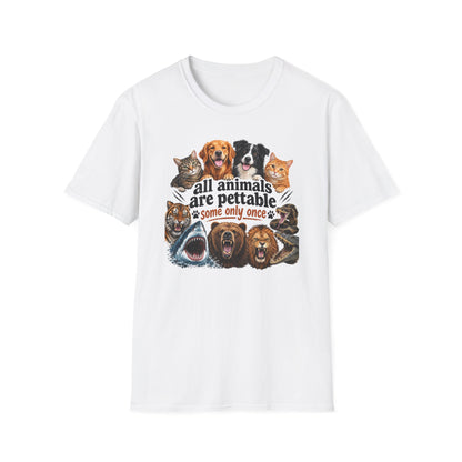 All Animals Are Pettable T-Shirt – Funny Animal Lover Tee