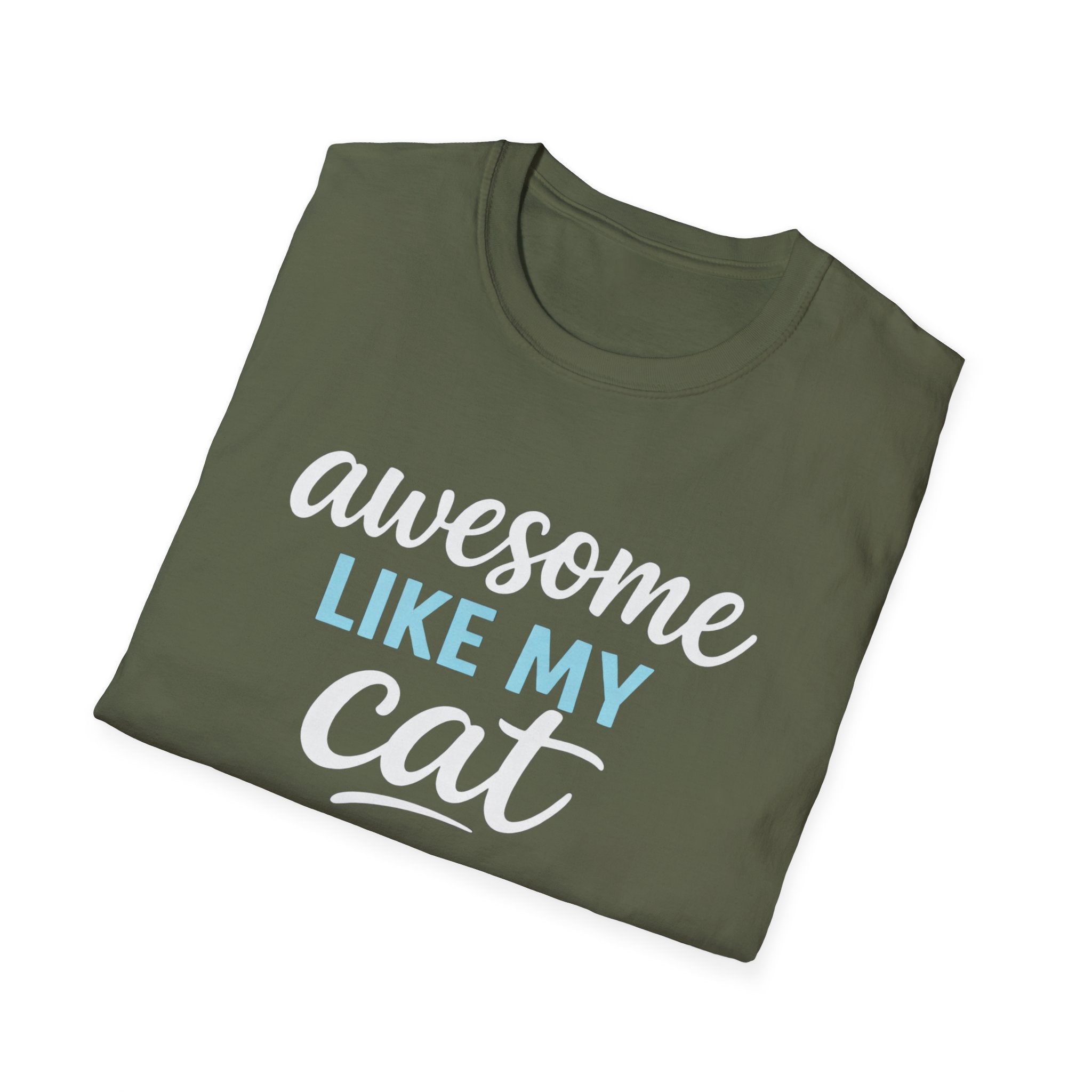 Camiseta para amantes de los gatos: "Genial como mi gato"
