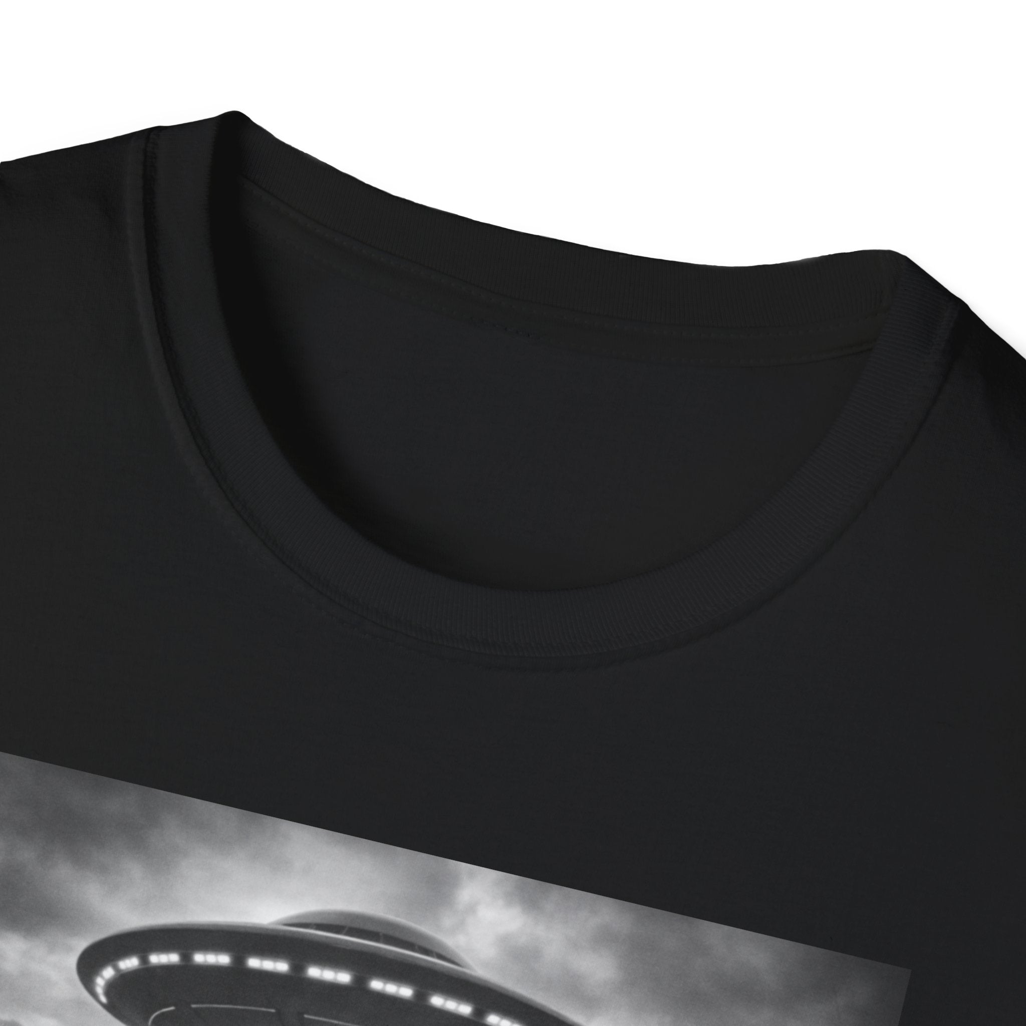 Camiseta de gato OVNI Selfie: adorable camiseta con gráfico de gato con abducción extraterrestre