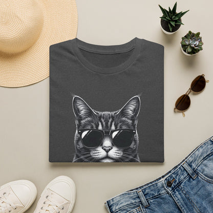 Cat With Sunglasses T-Shirt — Cool Retro Cat Graphic Tee