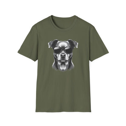 Retro Dog Sunglasses T-Shirt — Vintage Cool Puppy Graphic Tee