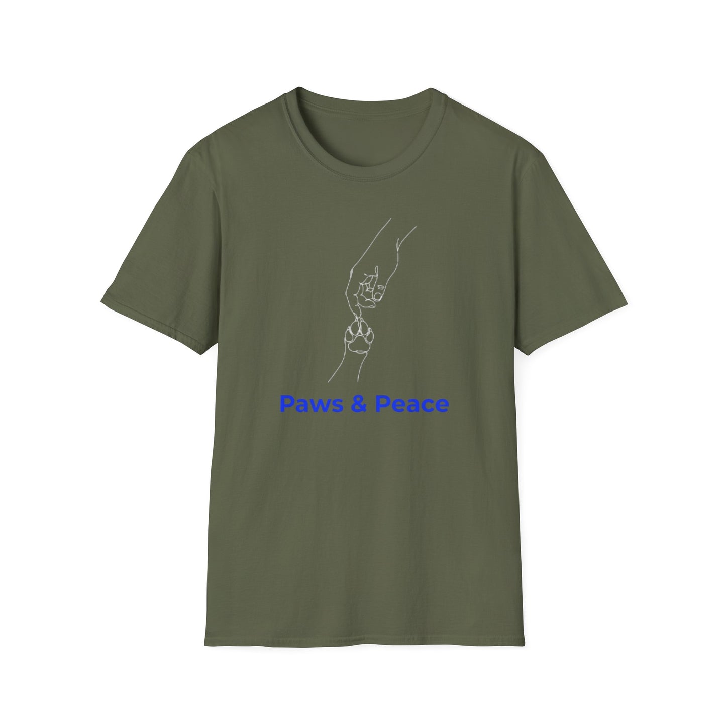 Paws & Peace Cat Paw Print T-Shirt