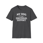 Dog Lover T-Shirt — "My Dog Is My Emotional Support" Graphic Tee