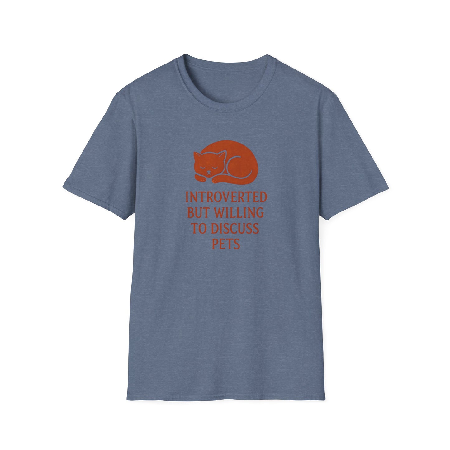 Camiseta de conversación de mascotas introvertidas