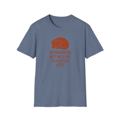 Camiseta de conversación de mascotas introvertidas