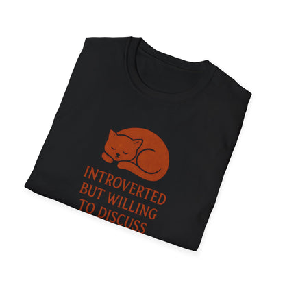 Camiseta de conversación de mascotas introvertidas