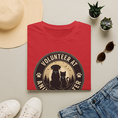 Volunteer at Animal Shelter T-Shirt — Rescue Pet Lover Tee