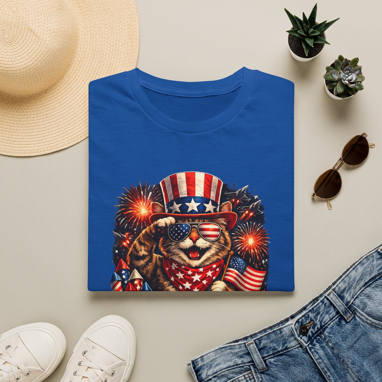 Patriotic Paws T-Shirt — “Paws & Stripes Forever” 4th of July Graphic Tee