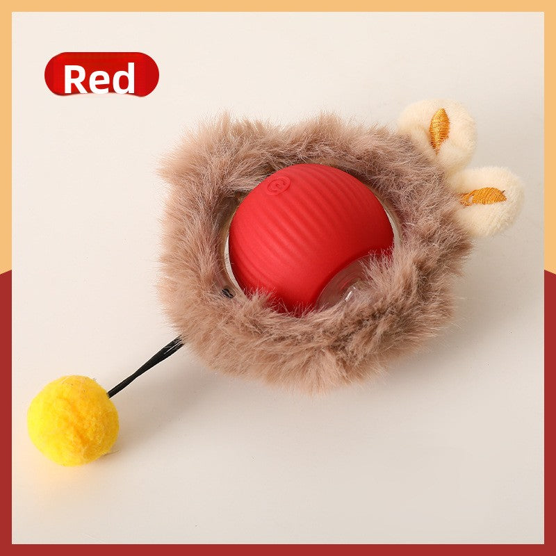 Electric Automatic Cat Teaser Ball with Adjustable Speed