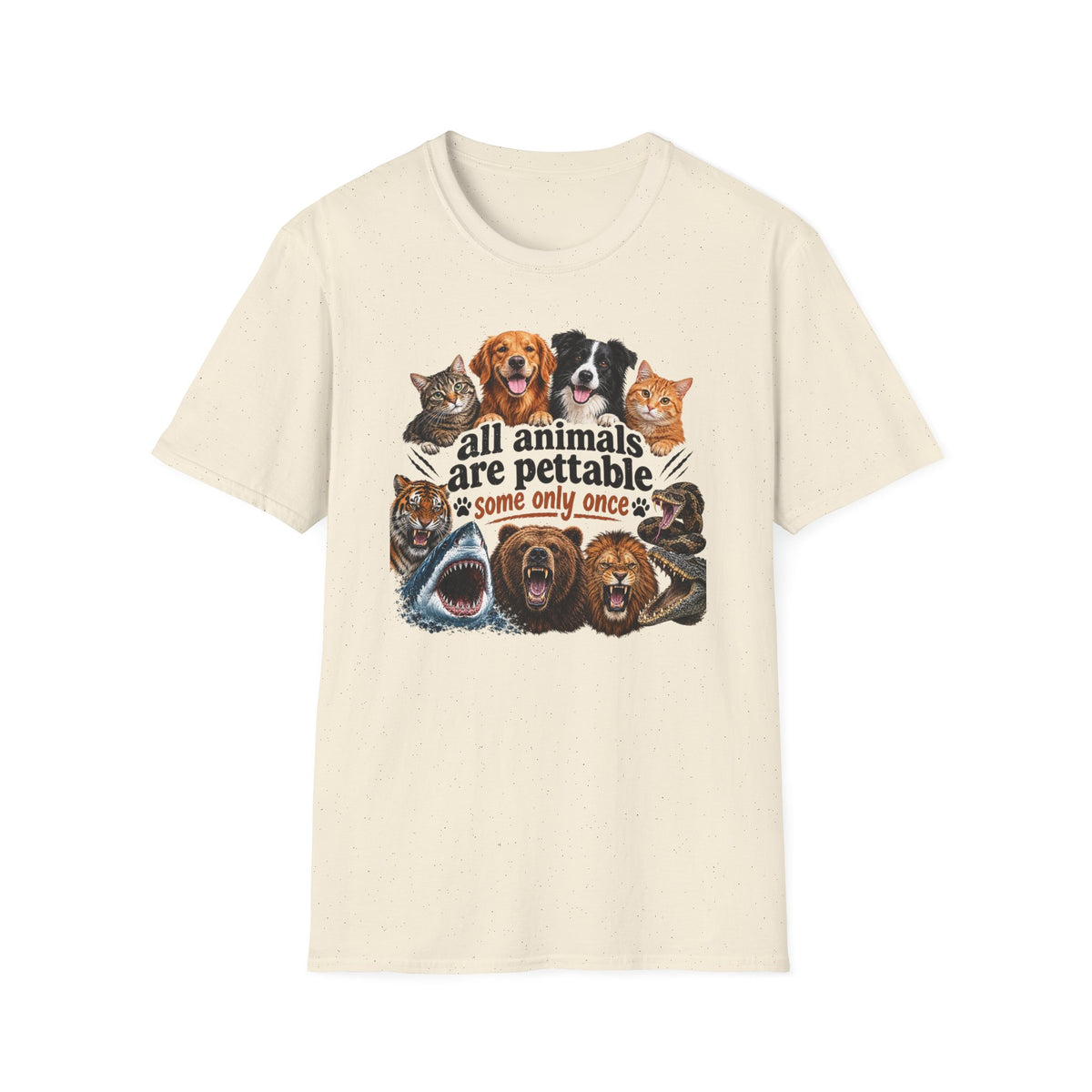 All Animals Are Pettable T-Shirt – Funny Animal Lover Tee