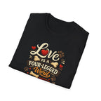 Love Is a Four-Legged Word T-Shirt — Dog & Pet Lover Tee