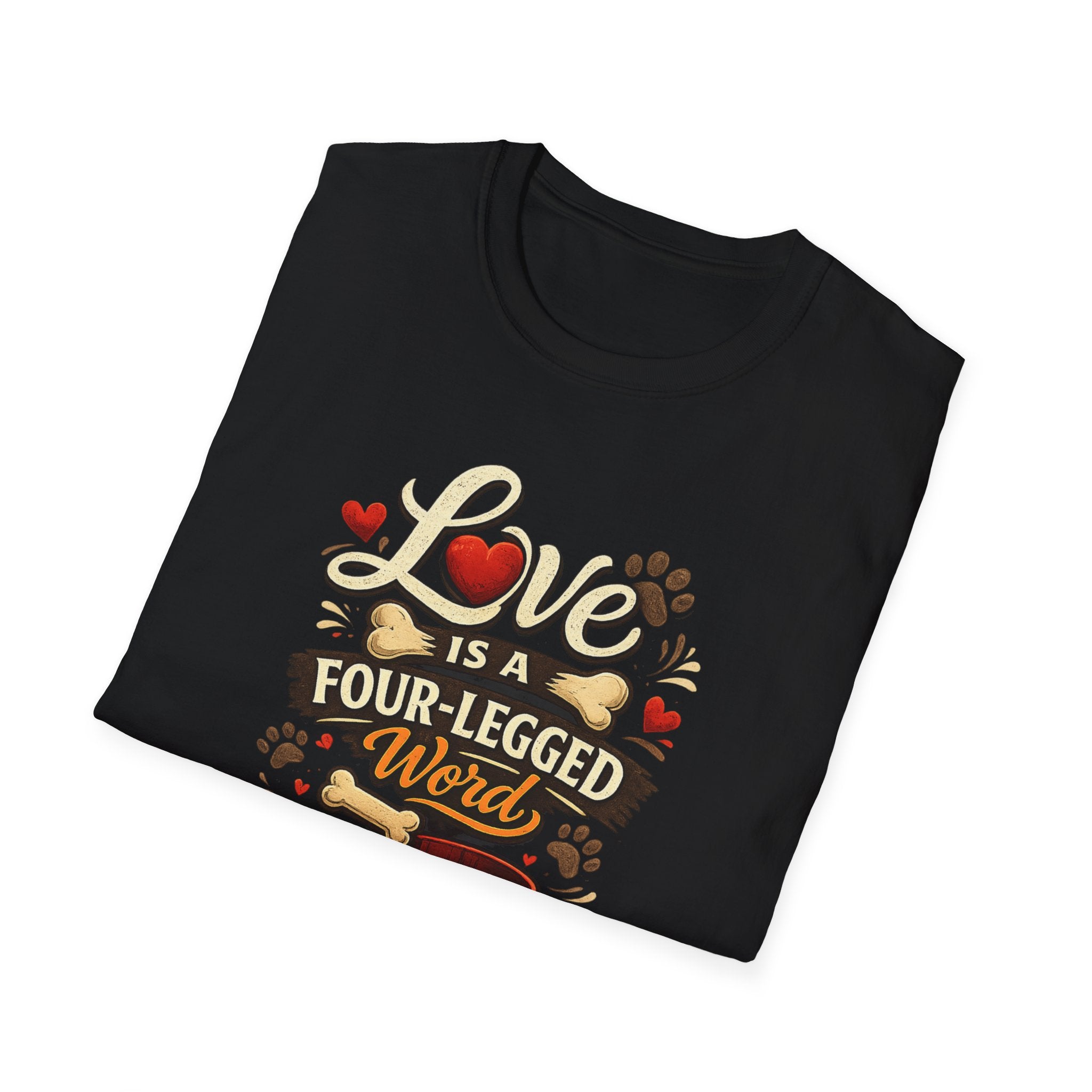 Love Is a Four-Legged Word T-Shirt — Dog & Pet Lover Tee
