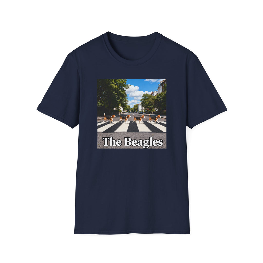 Camiseta parodia de Abbey Road de Los Beagles