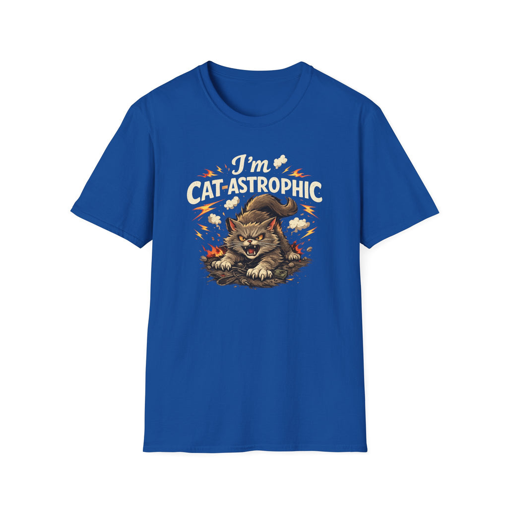 Cat-Astrophic T-Shirt — Funny Angry Cat Graphic Tee