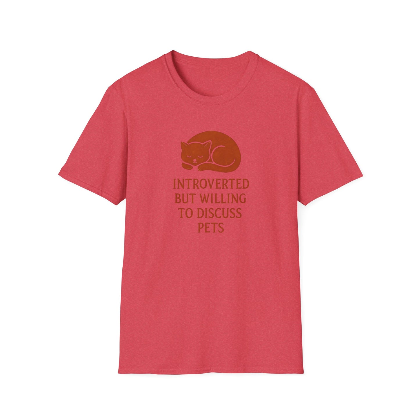 Camiseta de conversación de mascotas introvertidas