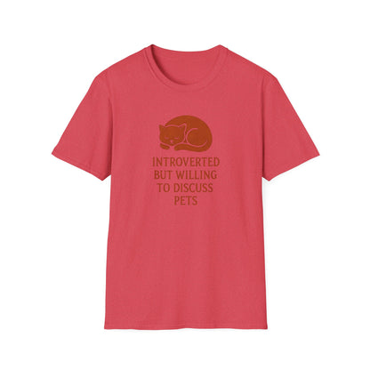 Camiseta de conversación de mascotas introvertidas