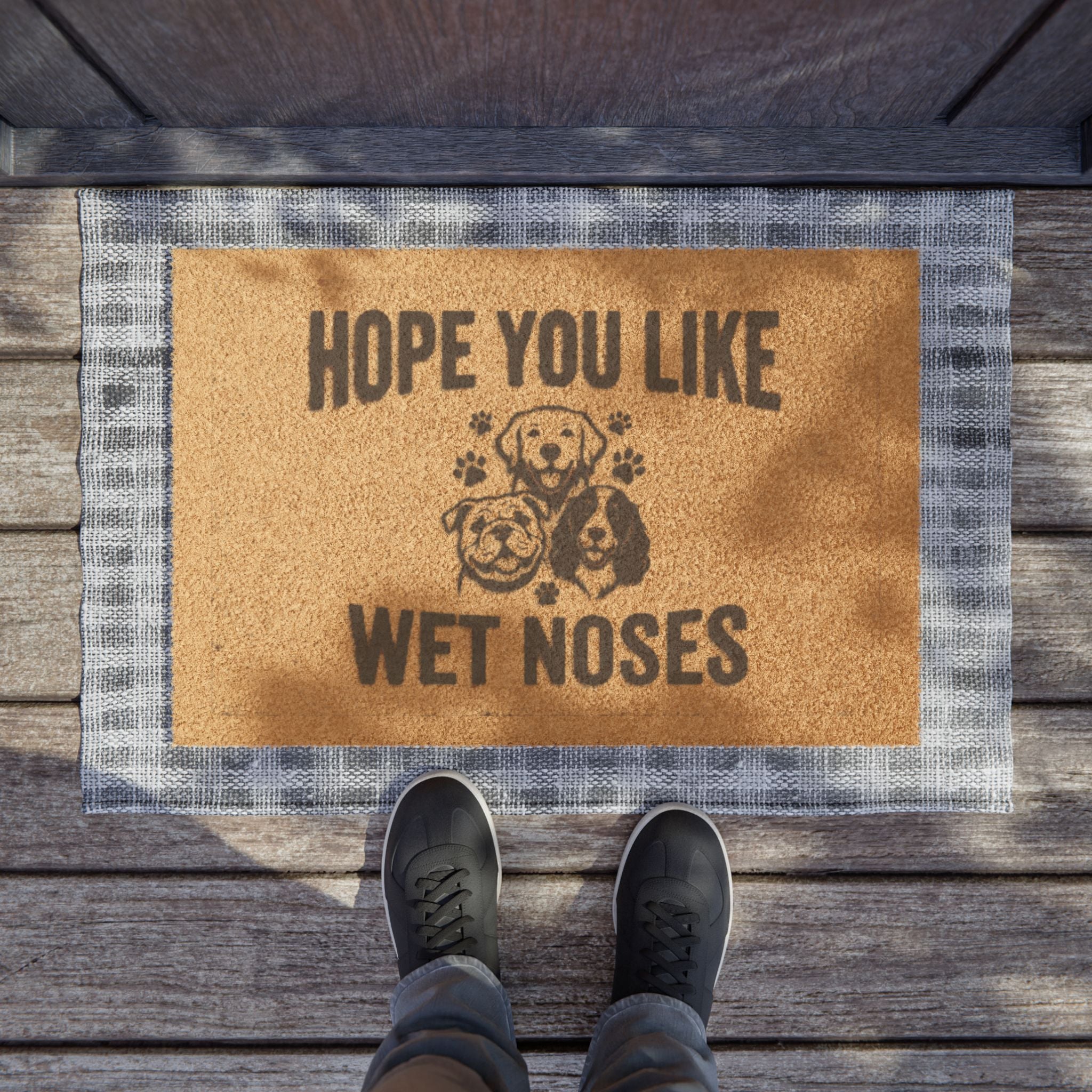 Hope You Like Wet Noses Doormat — Funny Welcome Mat for Dog Lovers