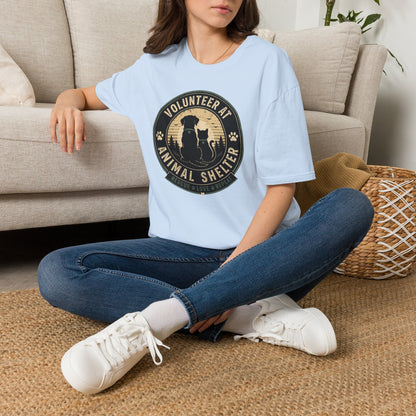 Volunteer at Animal Shelter T-Shirt — Rescue Pet Lover Tee