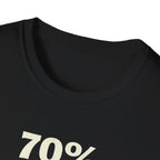 T-Shirt — "70% Of My Paycheck Goes To The Cat" Funny Cat Lover Shirt