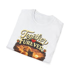 T-Shirt — "Together Furever" Dog and cat Sunset Graphic Tee
