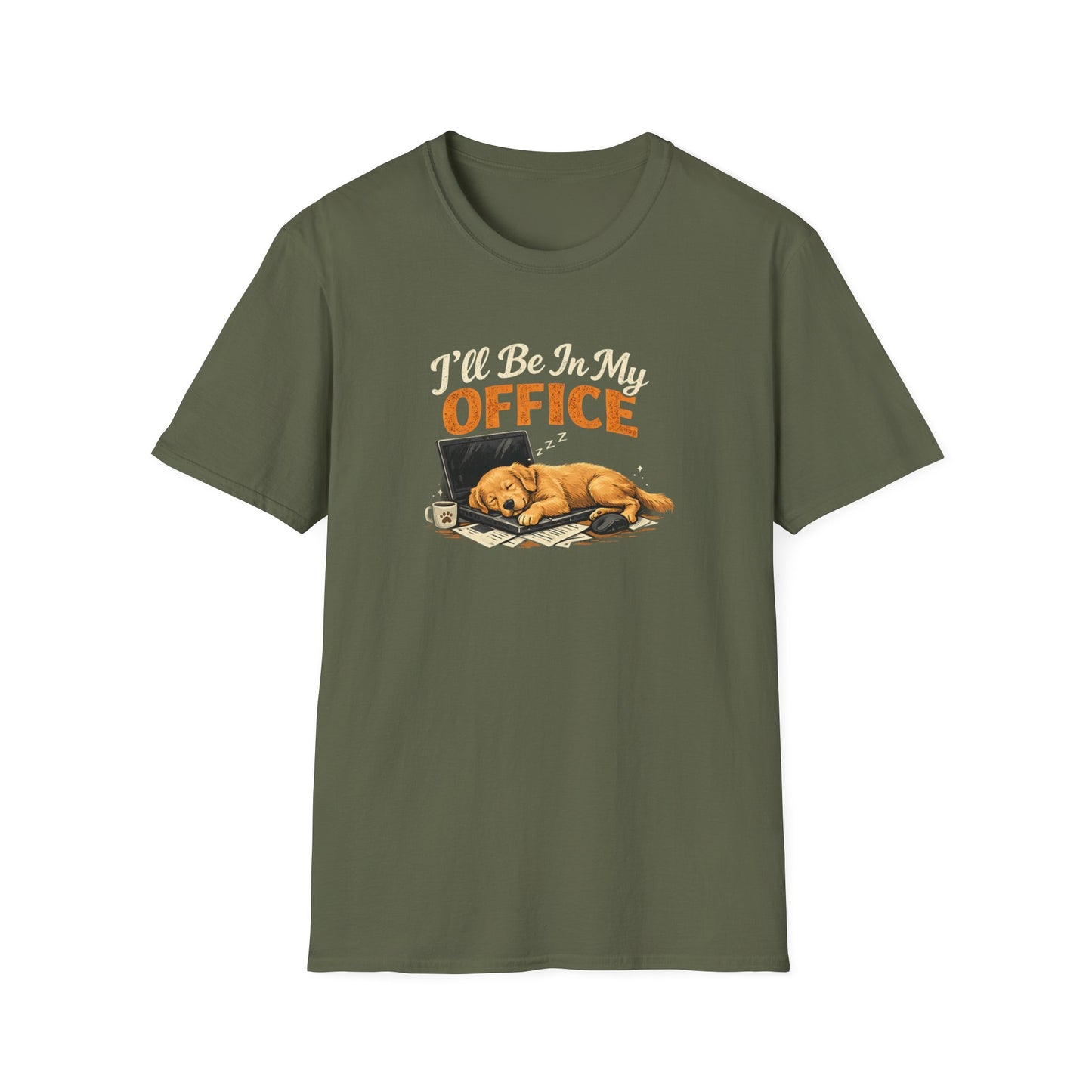 Dog Nap Office T-Shirt – Funny Sleeping Puppy Work Humor Tee