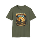 Howling at the Moon T-Shirt — Vintage Wolf Graphic (“Where Dogs Become Wolves”)