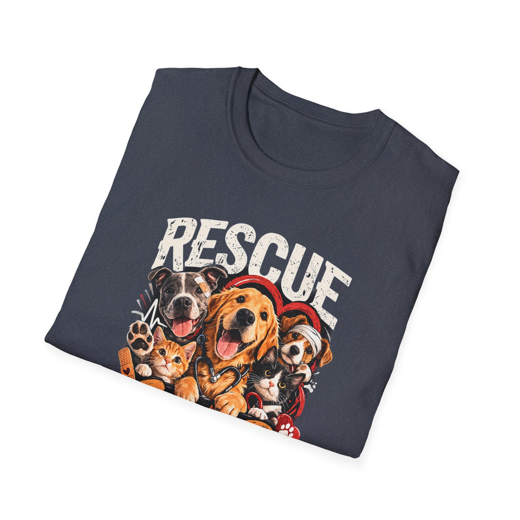 Rescue Squad T-Shirt - Cute Rescue Dogs Graphic Tee for Animal Lovers