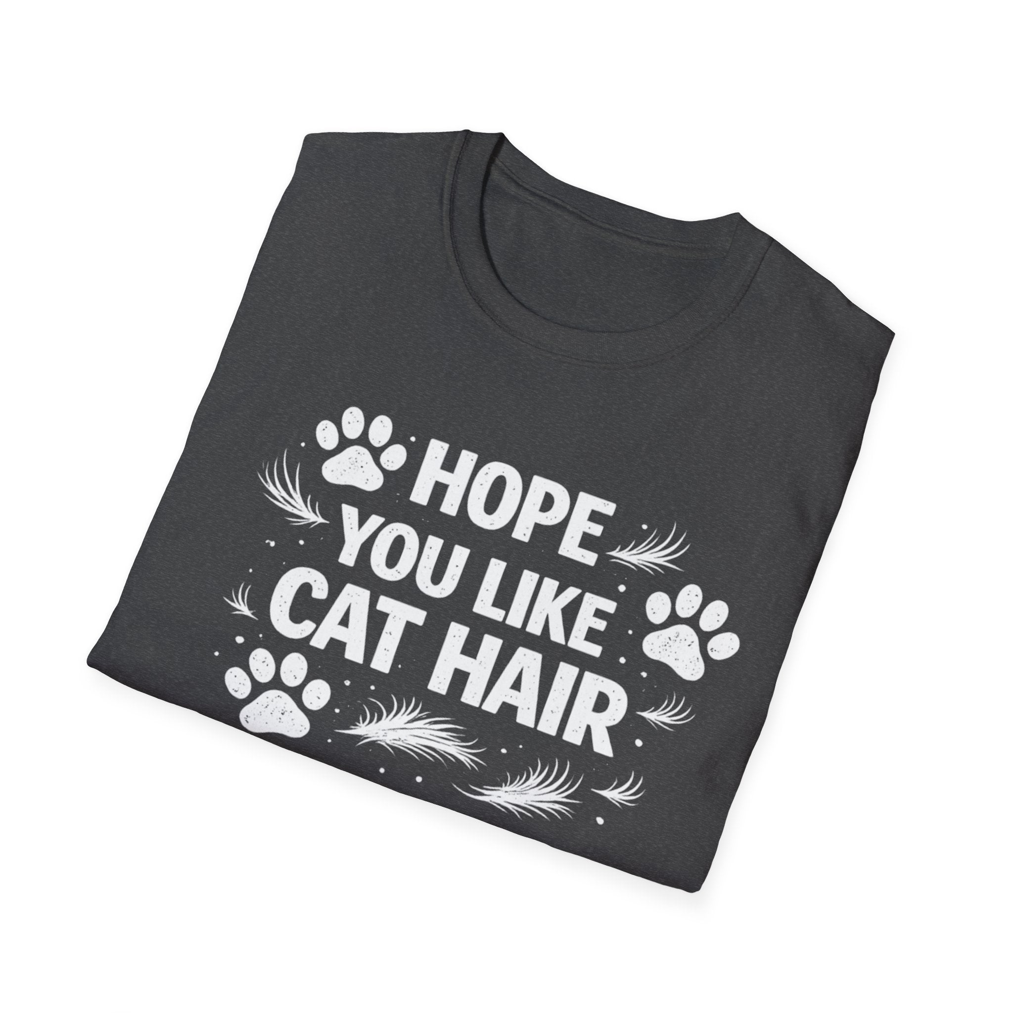 Camiseta "Espero que te guste el pelo de gato" para amantes de los gatos
