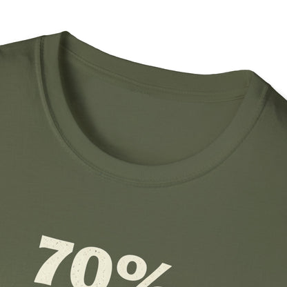 T-Shirt — "70% Of My Paycheck Goes To The Cat" Funny Cat Lover Shirt