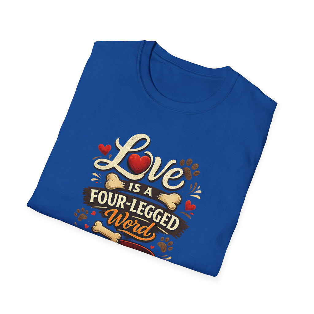 Love Is a Four-Legged Word T-Shirt — Dog & Pet Lover Tee