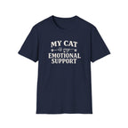 Cat Emotional Support T-Shirt — "My Cat Is My Emotional Support" Graphic Tee