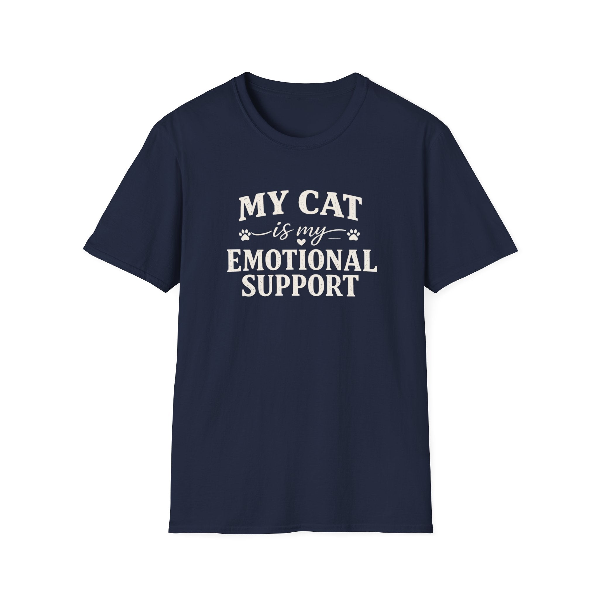 Cat Emotional Support T-Shirt — "My Cat Is My Emotional Support" Graphic Tee