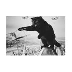 Vintage King Kong Cat Matte Poster — Retro Black Cat Wall Art