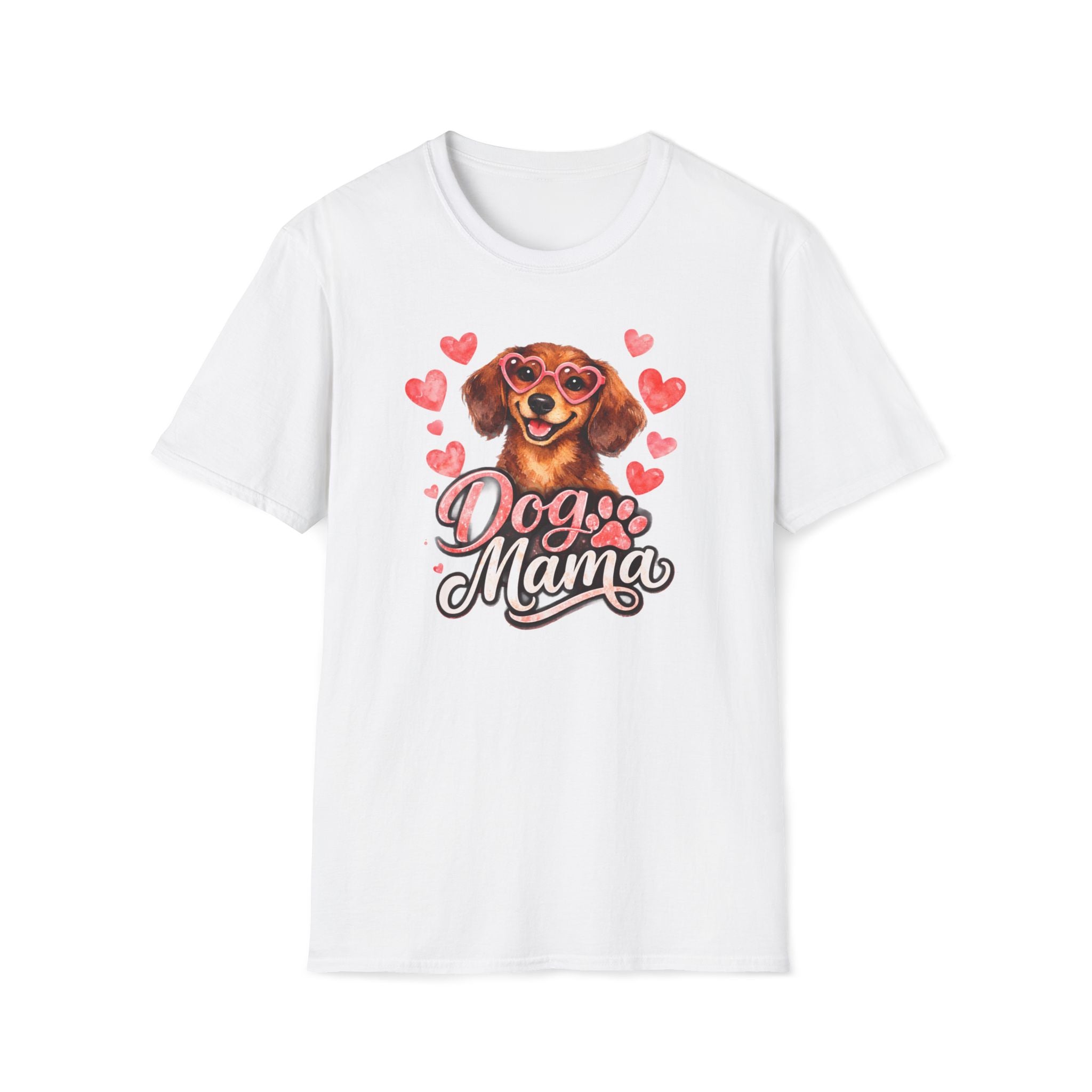 Dog Mama T-Shirt — Heart Paw Mom Tee