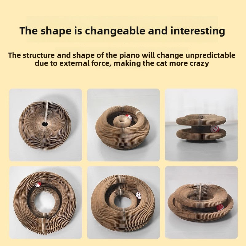 Organ Cat Scratch Board Nest Wear-resistant Scrap-resistant Cat Toy Self-relief Corrugated Paper Claw Grinding Board