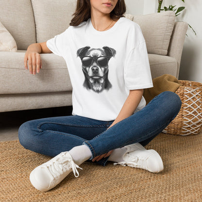 Retro Dog Sunglasses T-Shirt — Vintage Cool Puppy Graphic Tee